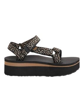 Teva leopard Universal platform sandals Size 8